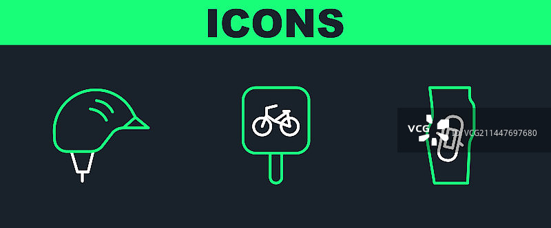 腿上的石膏自行车头盔图片素材