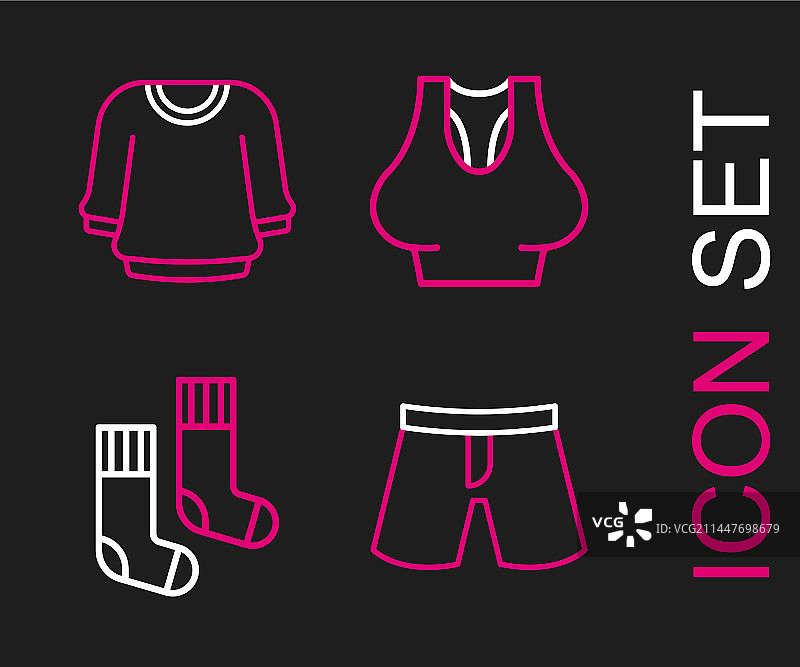 短裤、袜子和内衣图片素材