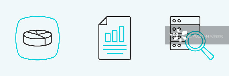 折线服务器饼图信息图图片素材