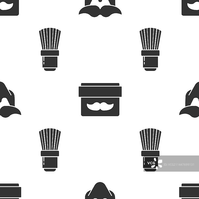 胡须造型霜或乳液化妆品套装图片素材