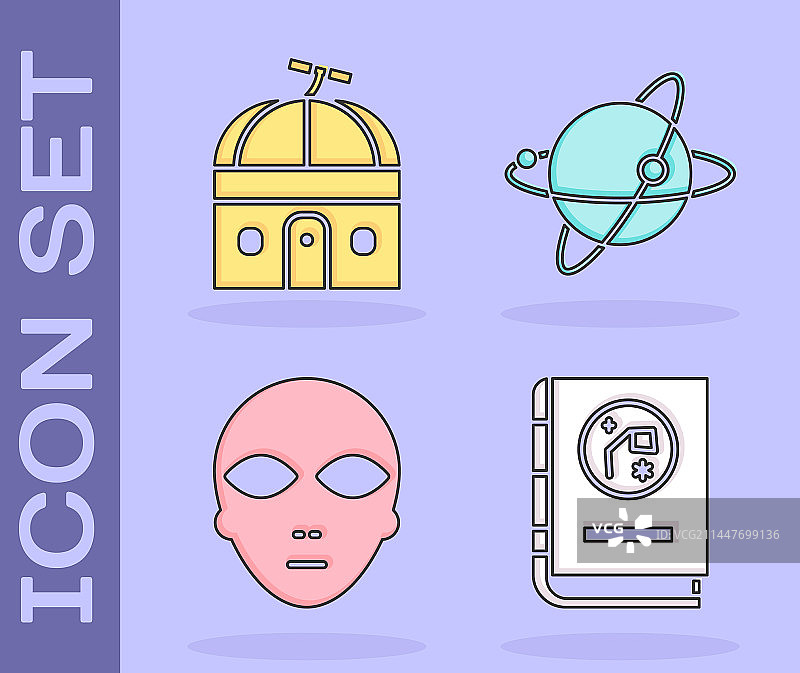 天文学书籍、天文台图片素材