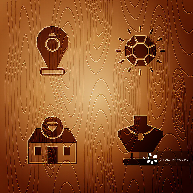 人体模型上的项链：珠宝店主题图片素材