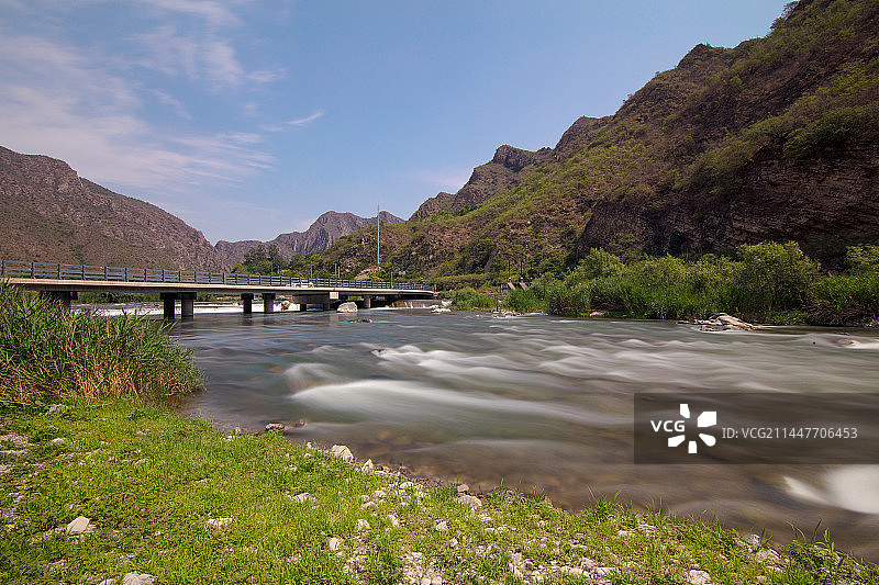 北京门头沟南石洋大峡谷永定河图片素材
