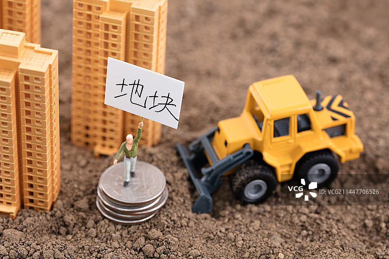 微缩场景土地开发建设住宅图片素材