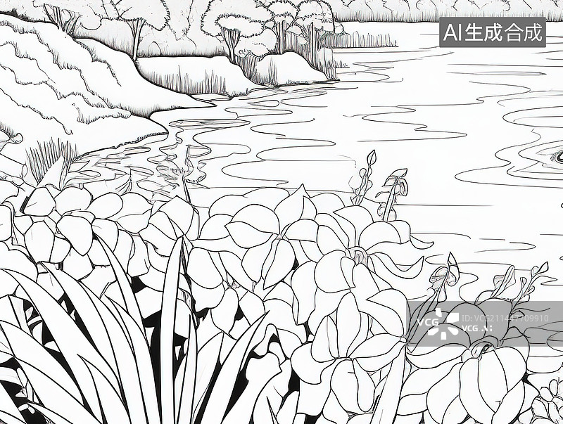 【AI数字艺术】雪中的植物图片素材