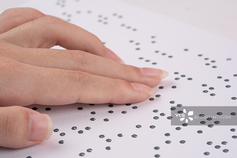 盲人培训盲文图片素材