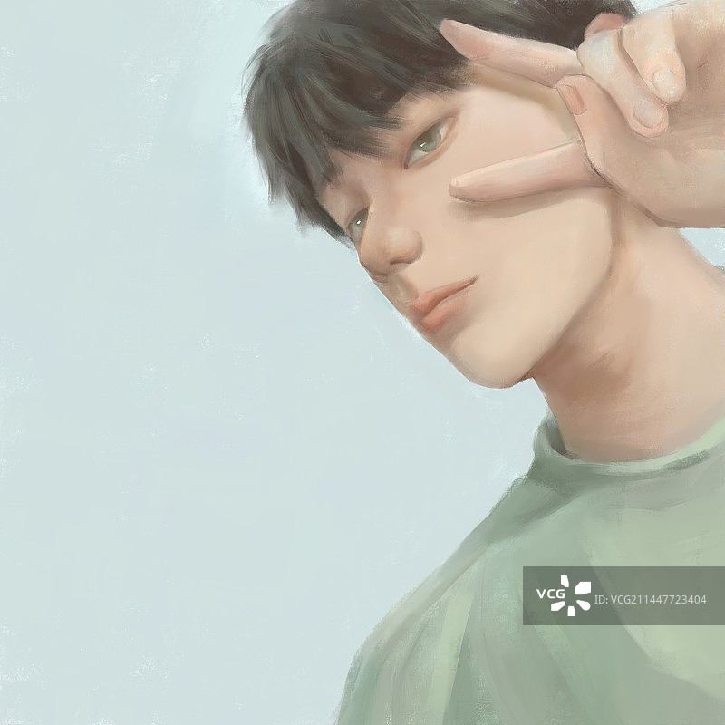 厚涂头像图片素材