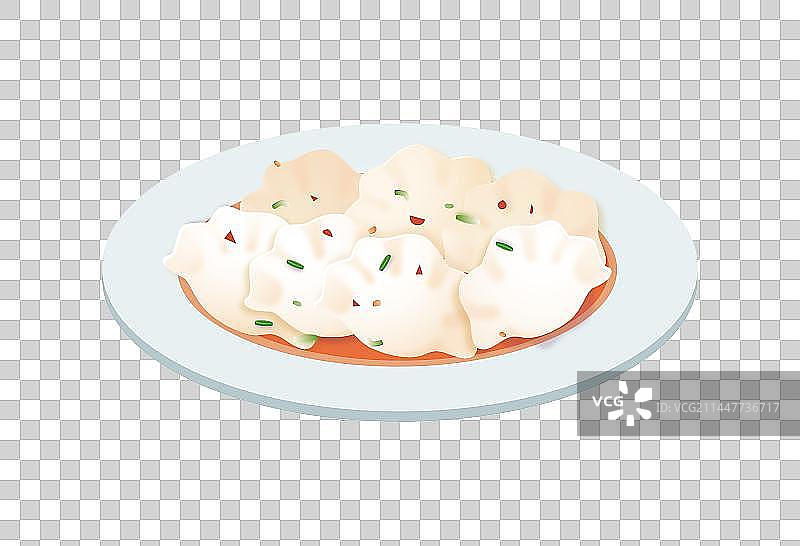 一盘饺子图片素材