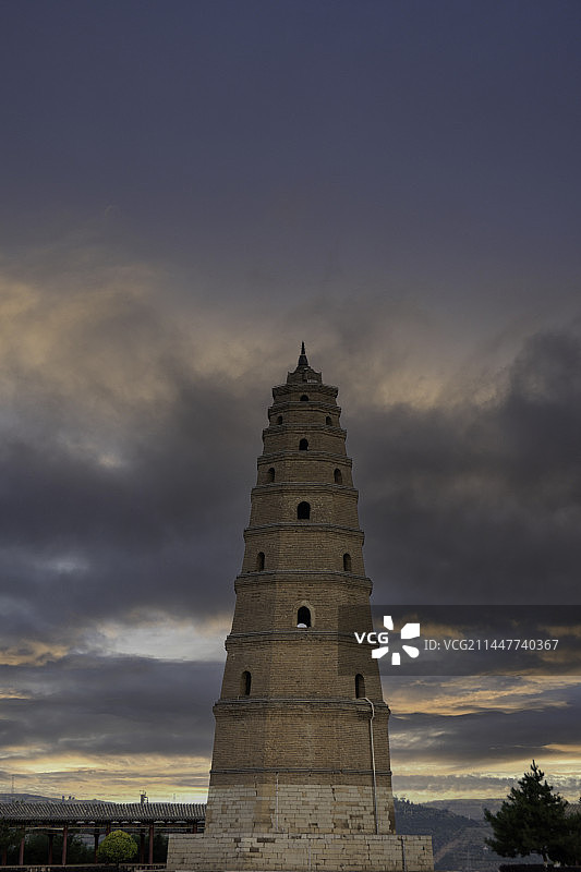 忻州偏关县 文笔塔 凌霄文笔塔图片素材