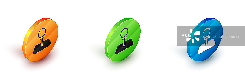 2.5D图钉图标图片素材