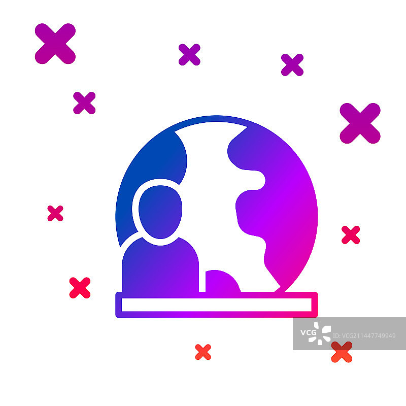 彩色世界新闻图标图片素材