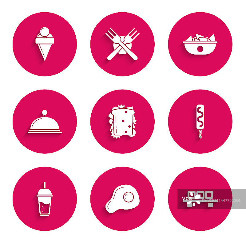 三明治、炒鸡蛋、寿司图片素材