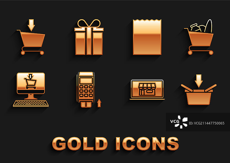 已插入信用卡的POS机图片素材