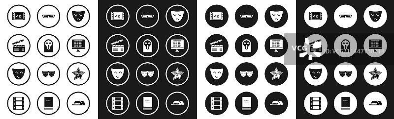 戏剧面具和恐怖幽灵图片素材