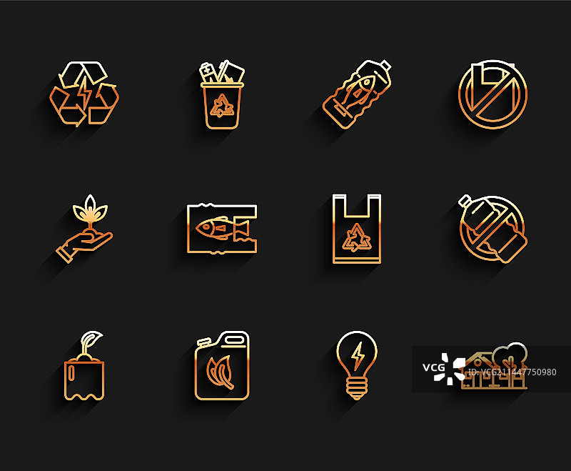 瓶装嫩芽和生物燃料罐系列图片素材