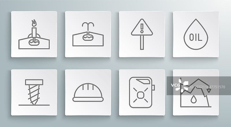 旋转钻机在油田钻孔图片素材