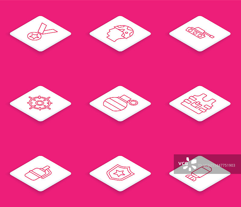 军功奖章、士兵和坦克图片素材