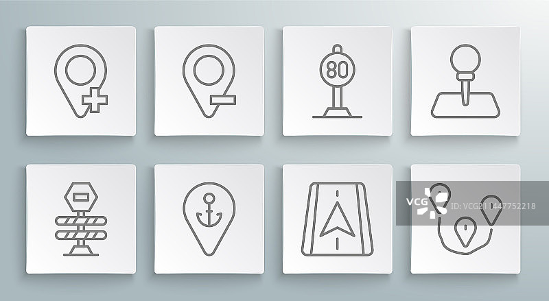 道路障碍、带锚的城市图片素材