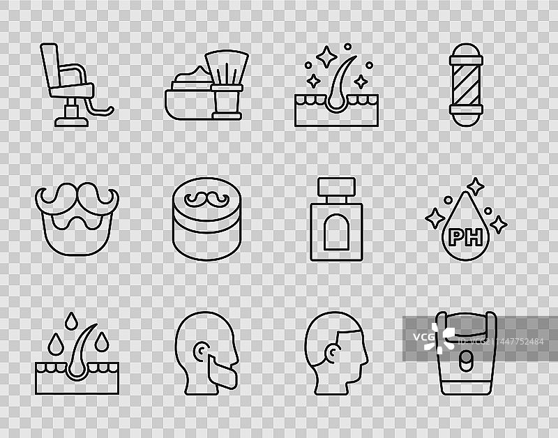 护发护理精油线性图标图片素材