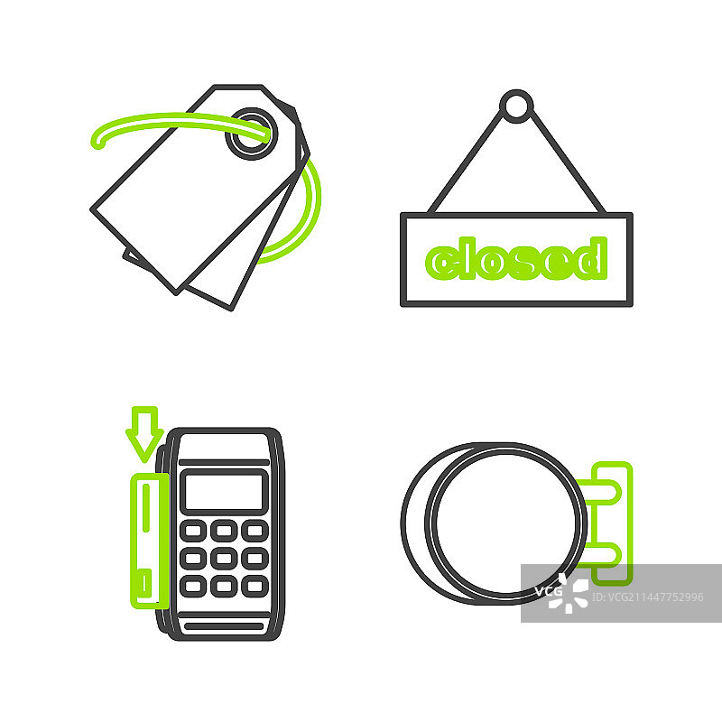 带POS机的店铺招牌图片素材