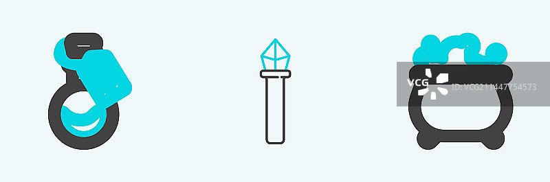 带爱情药水的女巫大锅瓶图片素材