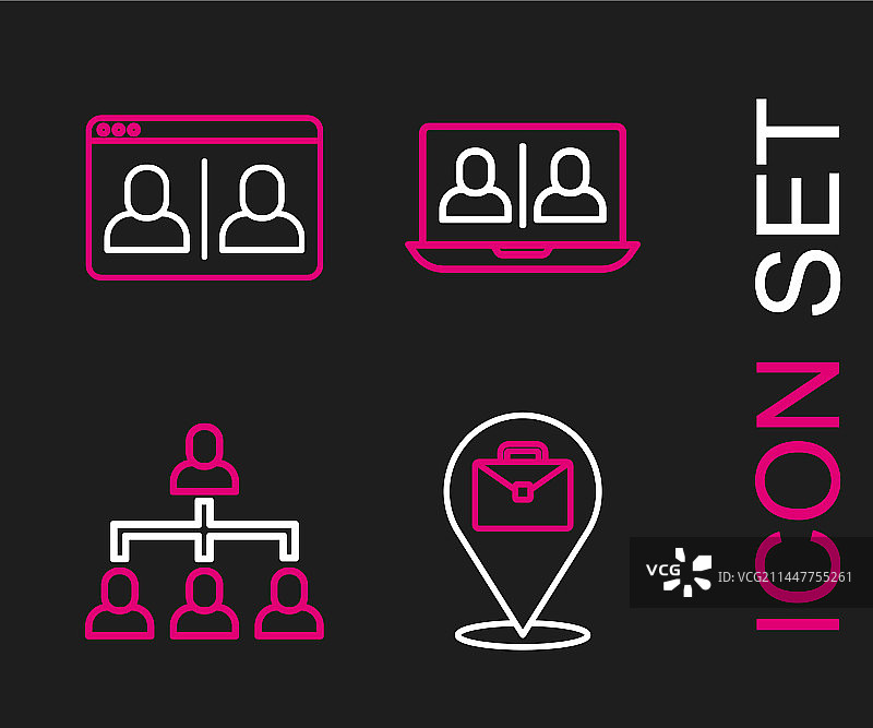 在线工作层级结构组织图素材图片素材