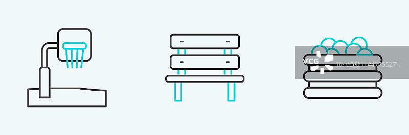 泳池，篮球与篮板图片素材