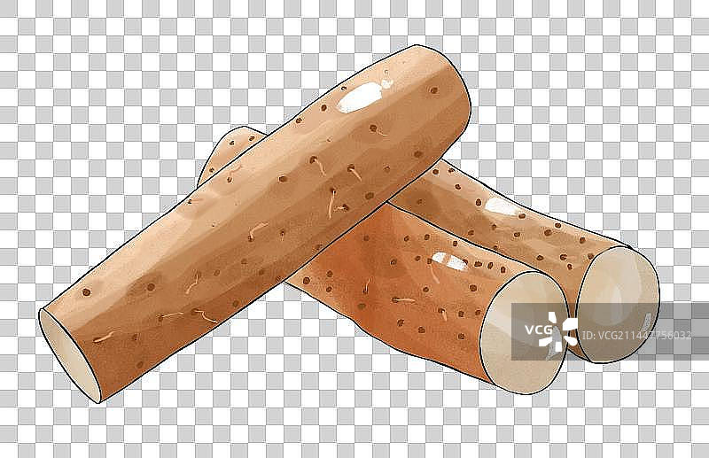 雨水节气蔬菜插画山药免扣元素图片素材