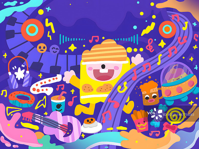 零食音乐会图片素材