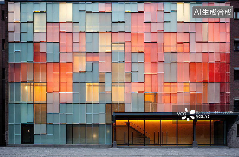 【AI数字艺术】城市建筑夜景图片素材