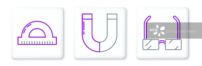 测量用量角器网格眼镜线条设计图片素材