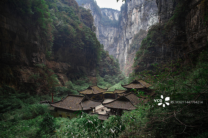 中国重庆武隆天生三桥的风光图片素材
