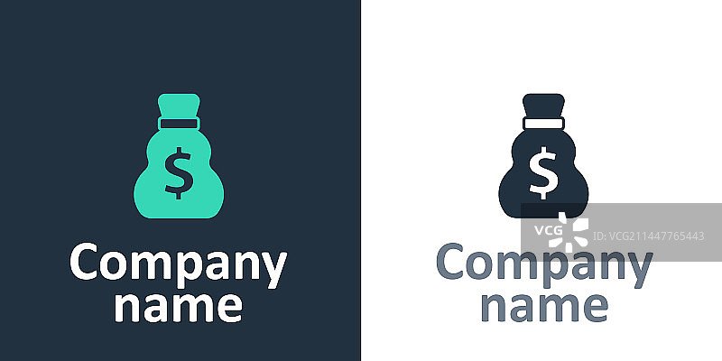 旧钱袋标志图标，白色背景图片素材