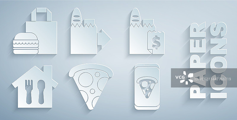 披萨切片，在线订购和配送图片素材