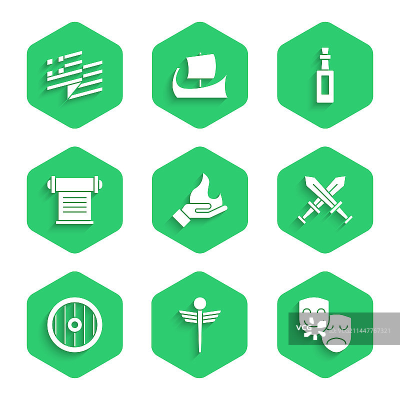 手持燃烧的蛇杖医疗标志图片素材