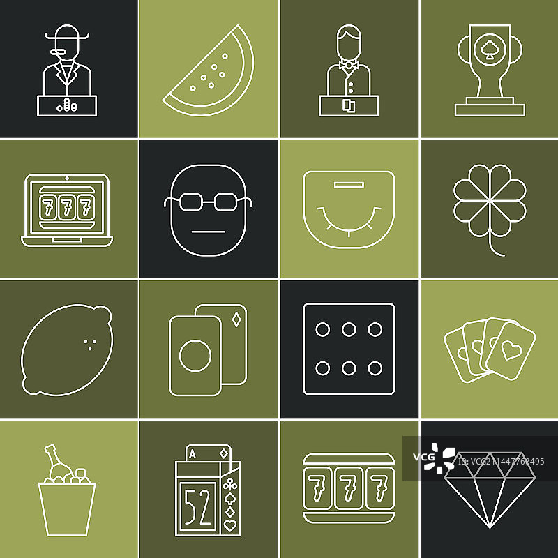 钻石扑克牌图片素材