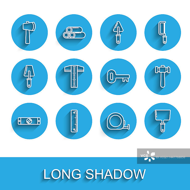 建筑气泡水平仪木质尺子线条图标图片素材