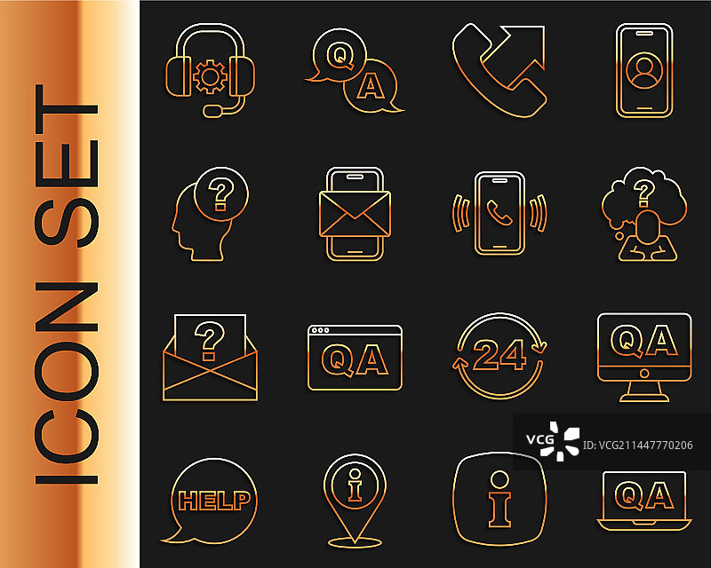 问答头像套装图片素材