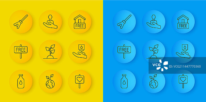 矿泉水瓶、免费标志和志愿者图片素材