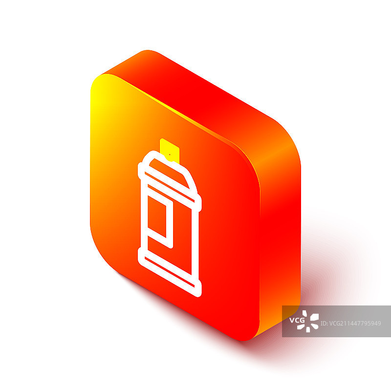 2.5D线条喷漆罐图标图片素材