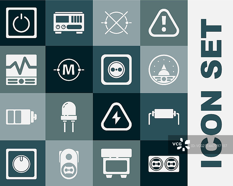 电源插座电阻器图片素材