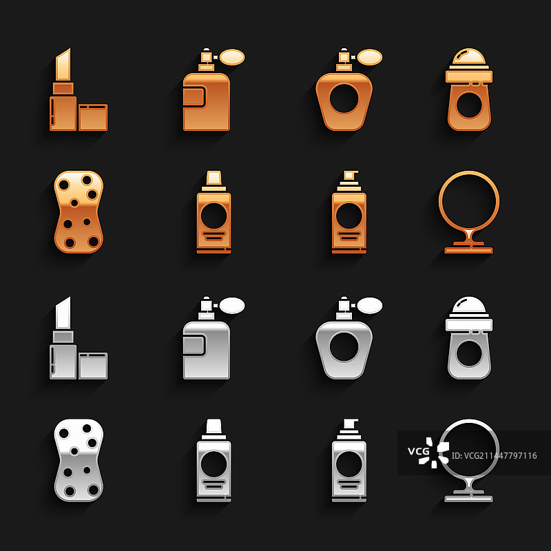 洗发水止汗剂除臭剂套装图片素材