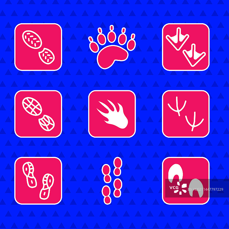 鳄鱼脚印人类套装图片素材