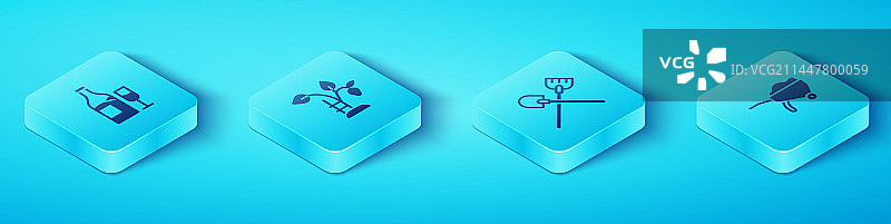 2.5D风格葡萄酒瓶草莓酒杯合集图片素材