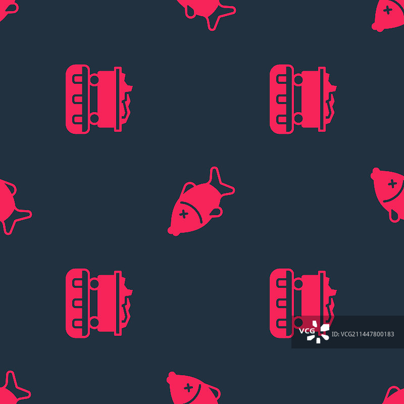 煤炭火车车厢和死鱼无缝素材图片素材