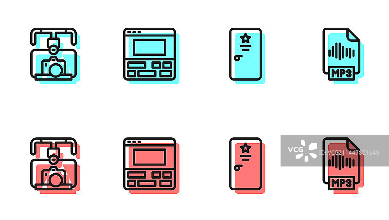 带有相机的稳定器设备图片素材