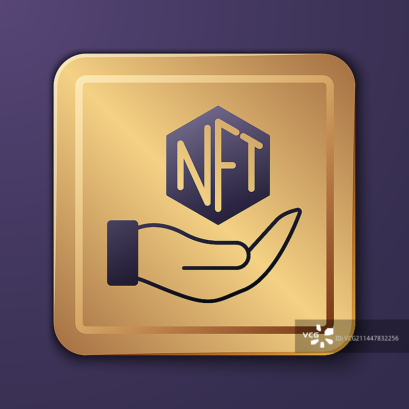 紫色NFT数字加密艺术图标图片素材