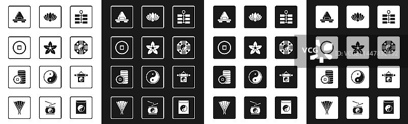 烟花莲花中国风货币图片素材