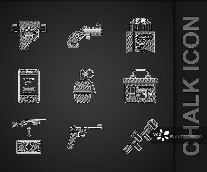 手榴弹毛瑟枪狙击枪光学瞄准镜图片素材