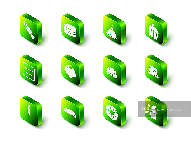 布朗尼巧克力蛋糕樱桃芝士蛋糕组合图片素材